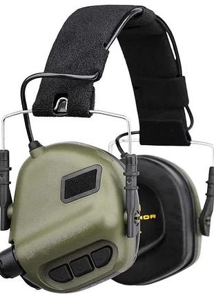 Тактические активные наушники earmor м31 оливковый наушники для военных