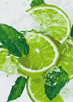 Картина по номерам "лаймовый фреш" идейка kho5646 35х45 см картины за номерами