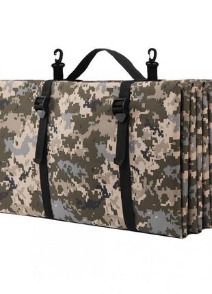 Килимок тактичний складаний піксель ivn 1820х600х12 килимок для туризму походів