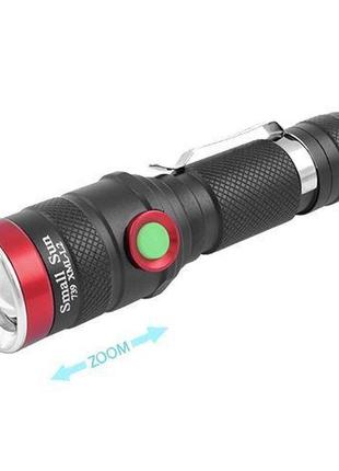 Ліхтар cop bl-736-t6 880000 + zoom + microusb + 18650