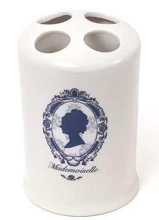 Підставка mademoiselle ø8.7х13.4 см для зубних щіток, порцеляна trn