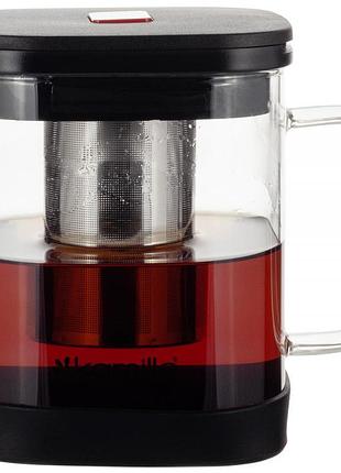 Чайник стеклянный заварочный kamille 1000мл со съемным ситечком (0778m) заварник чайник для заваривания чая