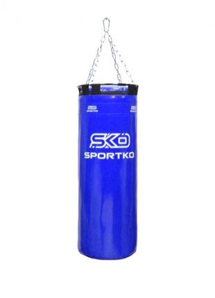 Мешок боксерский sportko "бачонок" pvc с кольцом 75 см синий мешок груша для бокса