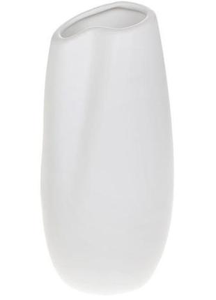 Ваза фарфоровая stone flower "элегия" ø10х21см, белая матовая красивая ваза для цветов