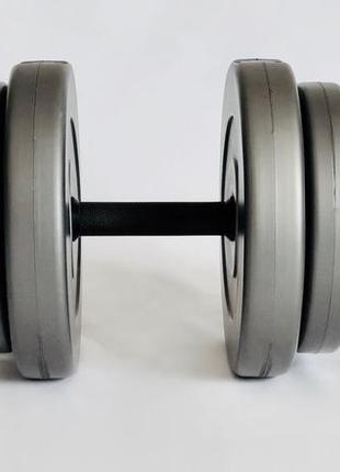 Гантель 18 кг grey спортивний снаряд гантель