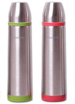 Термос kamille journey 1000мл из нержавеющей стали термос бутылка