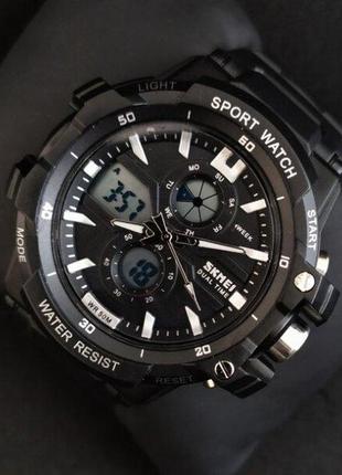 Чоловічий наручний годинник skmei resist 0990 чорний