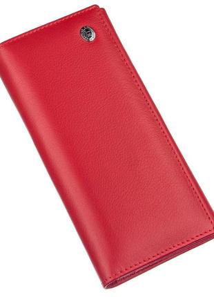 Жіночий гаманець st leather 20093 червоний стильний гаманець гаманець для жінок