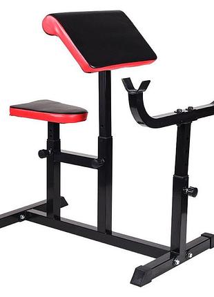 Скамья скотта wcg pro24  регулируемая (тренажер на бицепс) спортивная тренажерная скамья