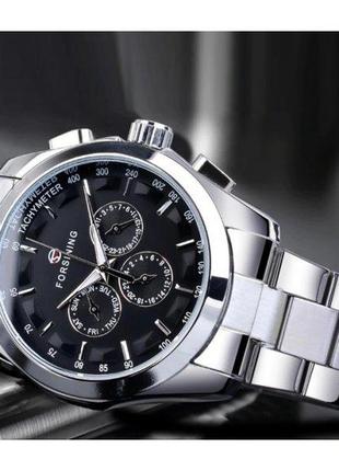 Чоловічий наручний годинник forsining walker steel
