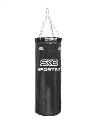 Мешок боксерский sportko "бачонок" pvc с кольцом 75см черный мешок груша для бокса