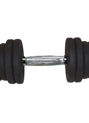 Гантель ivn збірна сталева 21 кг a00315 спортивний снаряд гантель