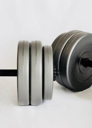 Гантелі 2х25 кг grey спортивні гантелі