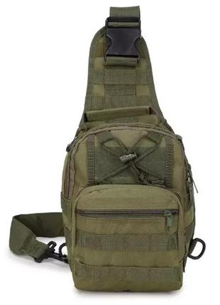 Тактична армійська сумка через плече зелений