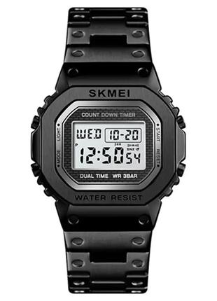 Чоловічий наручний годинник skmei 1456 singapore чорний