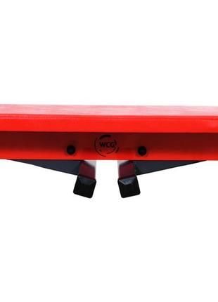 Лава горизонтальна складана wcg red спортивна тренажерна лава