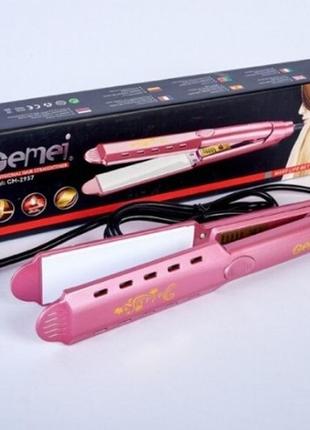 Випрямляч плойка для волосся gemei gm 2957