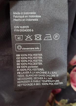 Платье миди h&m в цветочный принт.6 фото
