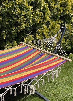 Одномісний гамак із планкою bali класичний xl 200х100 wcg