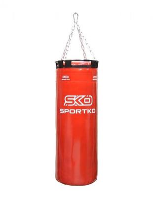 Мешок боксерский sportko "бачонок" pvc с кольцом 75 см красный мешок груша для бокса