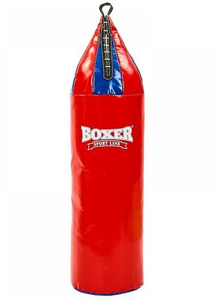 Мішок боксерський шоломоподібний pvc boxer 95 см червоний мішок груша для боксу
