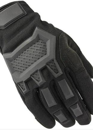 Перчатки полнопалые с защитой на липучке fq16sdf0207 черный, xl перчатки для военных тактические
