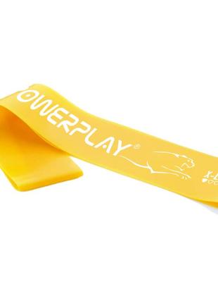 Гумка для фітнесу (стрічка-еспандер) powerplay 4113 mini power band 0.4 мм. жовта (проти 1-3 кг) trn