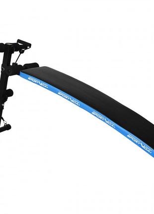 Лава для преса (зігнута) з еспандерами sportvida sv-hk0284 trn
