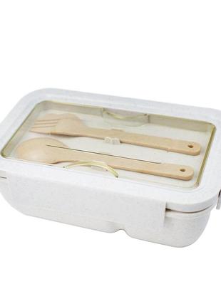 Ланч бокс из пшеничного волокна эко минимализм пищевой судочек контейнер для еды