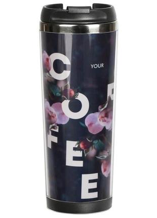 Термокружка ziz розы мини-термос кружка