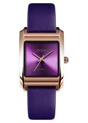 Жіночий класичний годинник skmei 1432 (фіолетові)