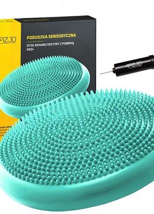 Балансировочная подушка-диск 4fizjo pro+ 33 см (сенсомоторная) массажная 4fj0313 mint trn