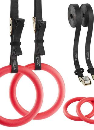 Гімнастичні кільця 4fizjo з abs пластику, регульовані 4fj0395 кольца для гимнастики