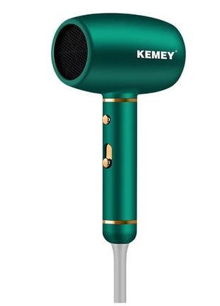 Дорожный фен kemei km-8228 с ионизацией trnk