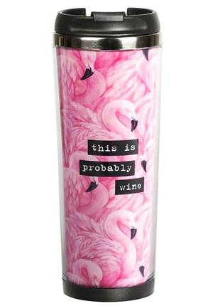 Термокружка ziz фламинго мини-термос кружка