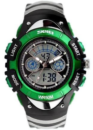 Детские спортивные часы skmei 0998 (зеленый) стильные наручные часы для мужчин