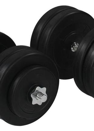 Гантелі 2х23 кг (металічний гриф) спортивні гантелі