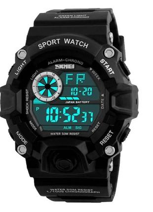 Спортивные часы skmei 1019 (black) стильные наручные часы для мужчин