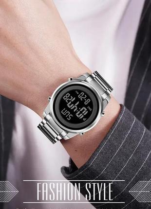 Чоловічий наручний годинник skmei 1611 сріблястий