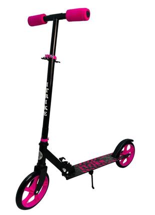 Детский двухколесный самокат itrike sr 2-010-4-1 до 100 кг (розовый) самокат для детей