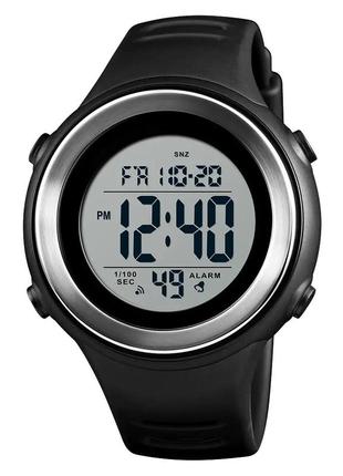 Спортивний чоловічий наручний годинник skmei 1394 sun (чорний з білим) стильний наручний годинник для чоловіків
