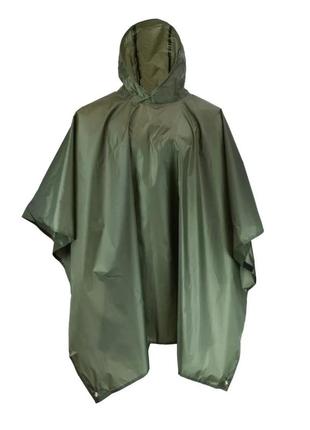 Тактическое пончо дождевик mil-com (оливковый) trn