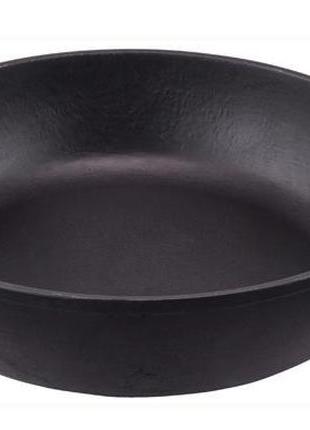 Сковорода-жаровня чугунная "наша майстерня" ø24см с двумя литыми ручками кухонная антипригарная сковородка