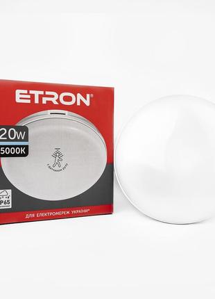Светильник светодиодный etron communal power 1-eсp-526-c 20w 5000к circle + датчик движения trn