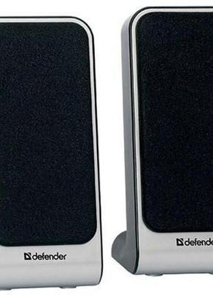 Акустическая система defender spk-225 black/silver музыкальная колонка
