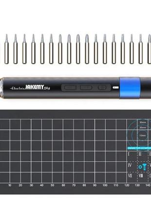 Електрична викрутка jakemy jm-y04 з набором біт 25 в 1