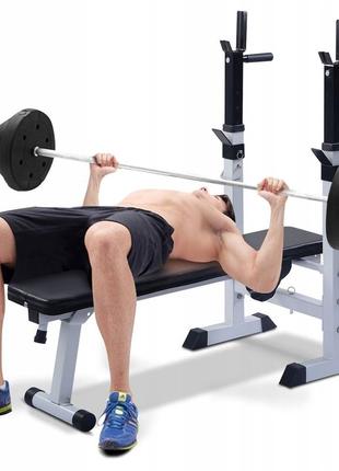 Лава для жиму (складана), для преса, бруса. wcg 2020 біла лава під штангу спортивна тренажерна лава