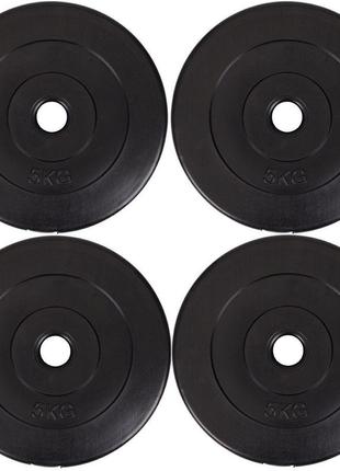 Диски (блини) для штанги гантелей 4х5кг trn