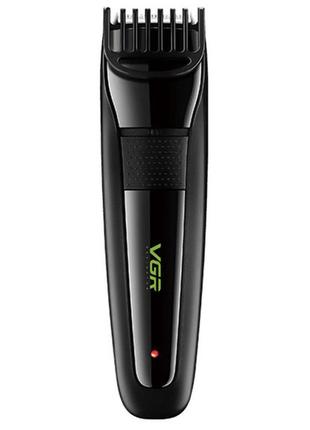 Машинка аккумуляторная для стрижки vgr v-015 (черный) машинка для волос