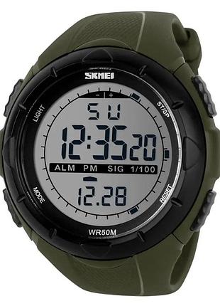 Чоловічий наручний годинник skmei dive 1025 зелений
